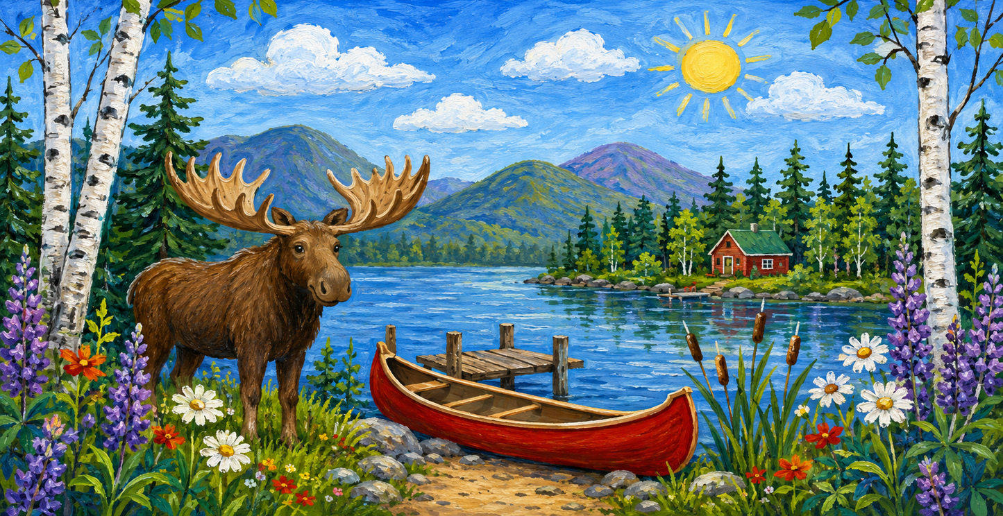 Moose Lake Morning Ceramic Mug (15oz)