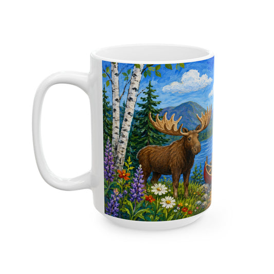 Moose Lake Morning Ceramic Mug (15oz)