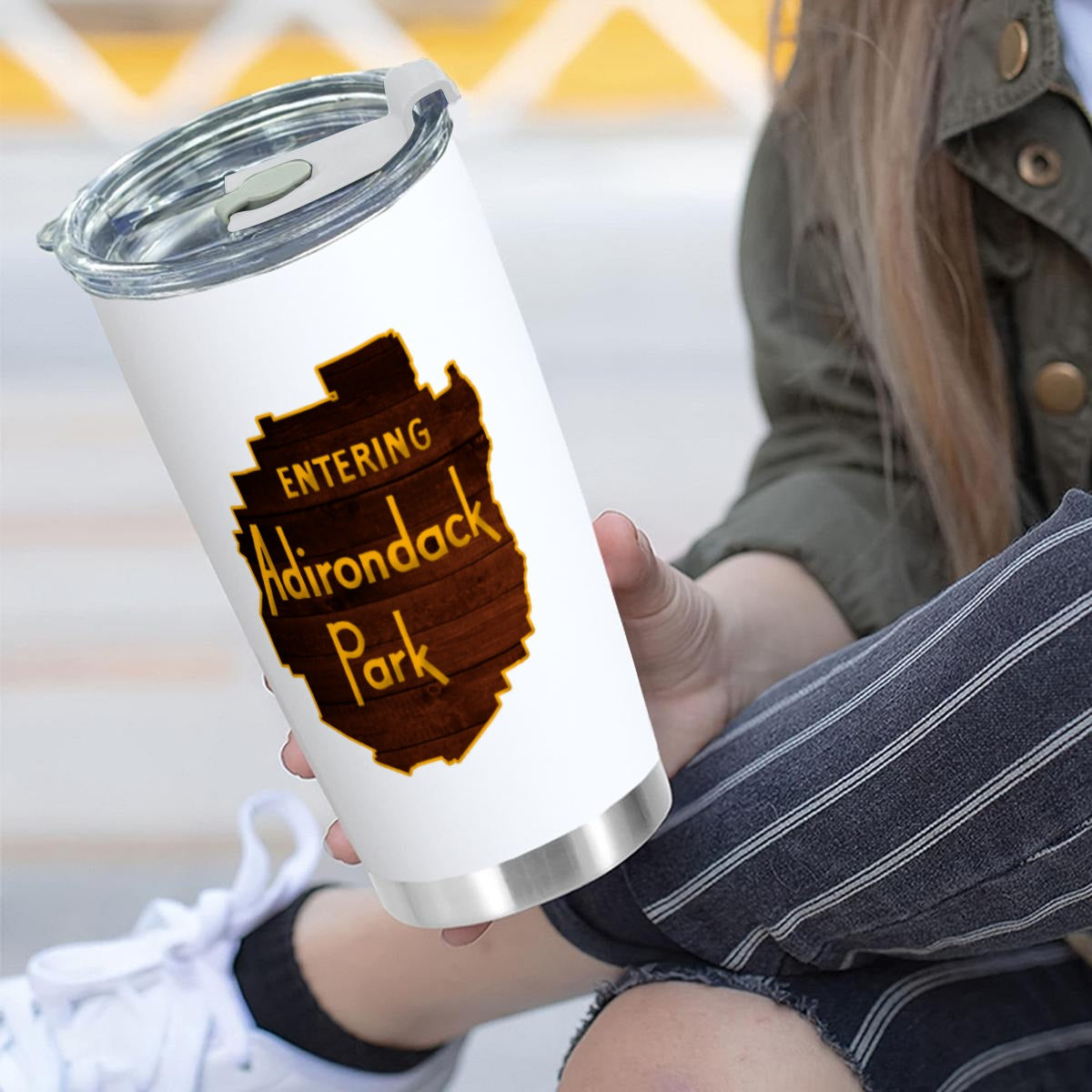 Entering Adirondack Park 20oz Stainless Steel Tumbler | Free Shipping
