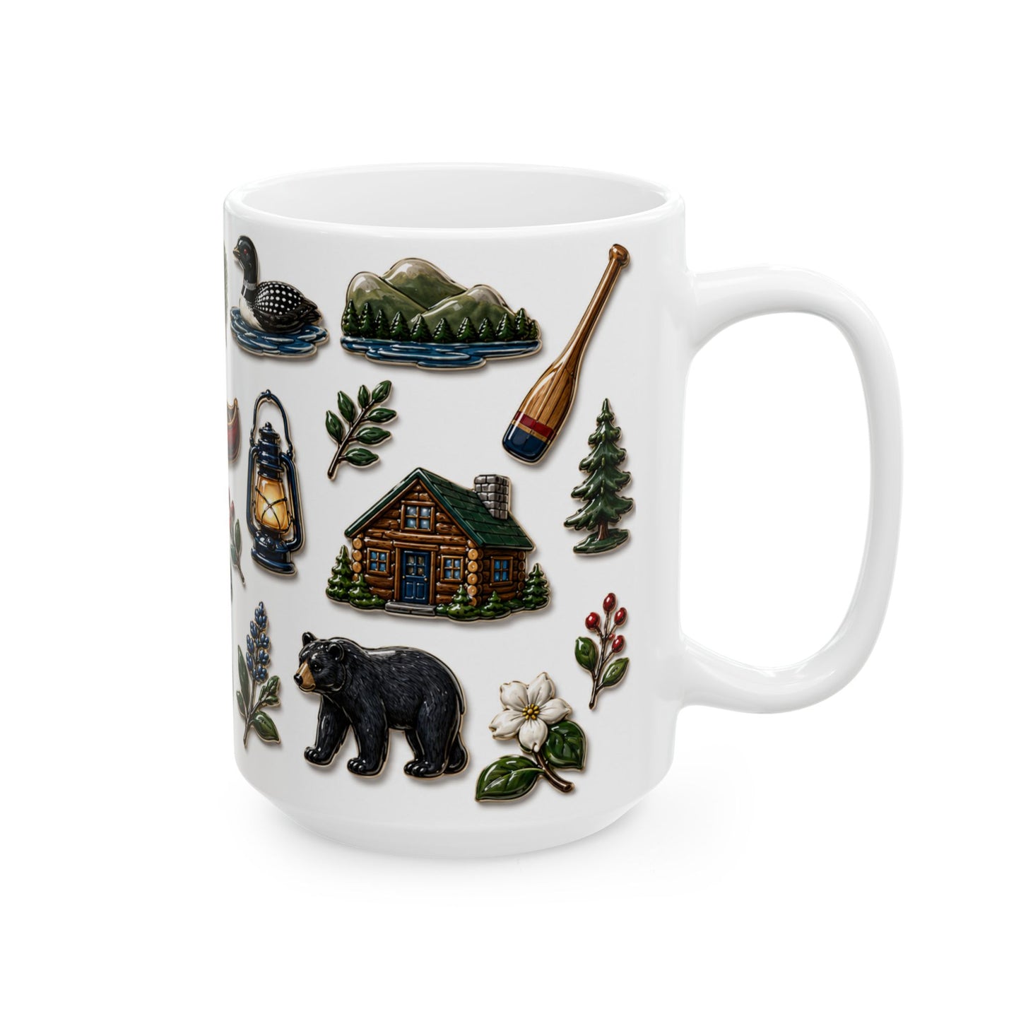 Adirondack Icons Ceramic Mug (15oz)