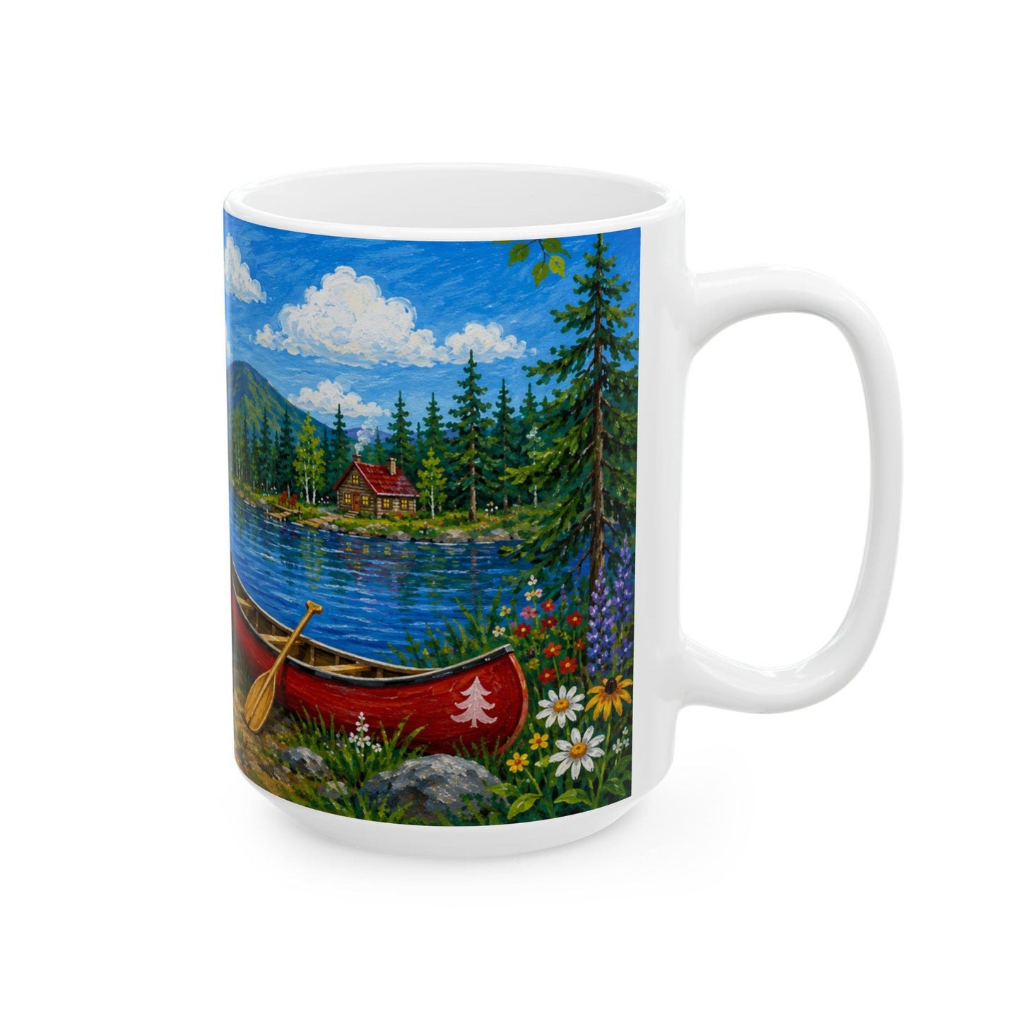 Lakeside Fox Ceramic Mug (15oz)