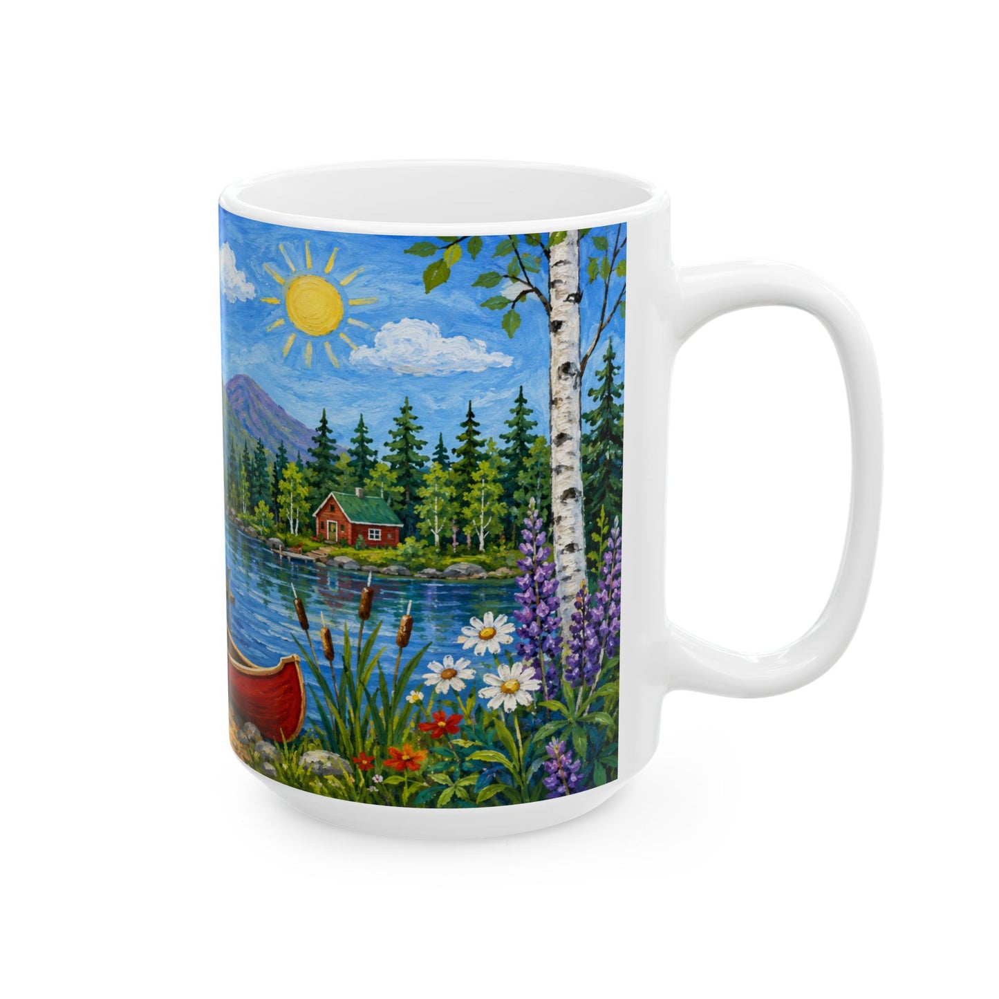 Moose Lake Morning Ceramic Mug (15oz)