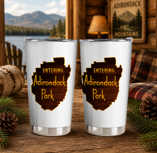 Entering Adirondack Park 20oz Stainless Steel Tumbler | Free Shipping
