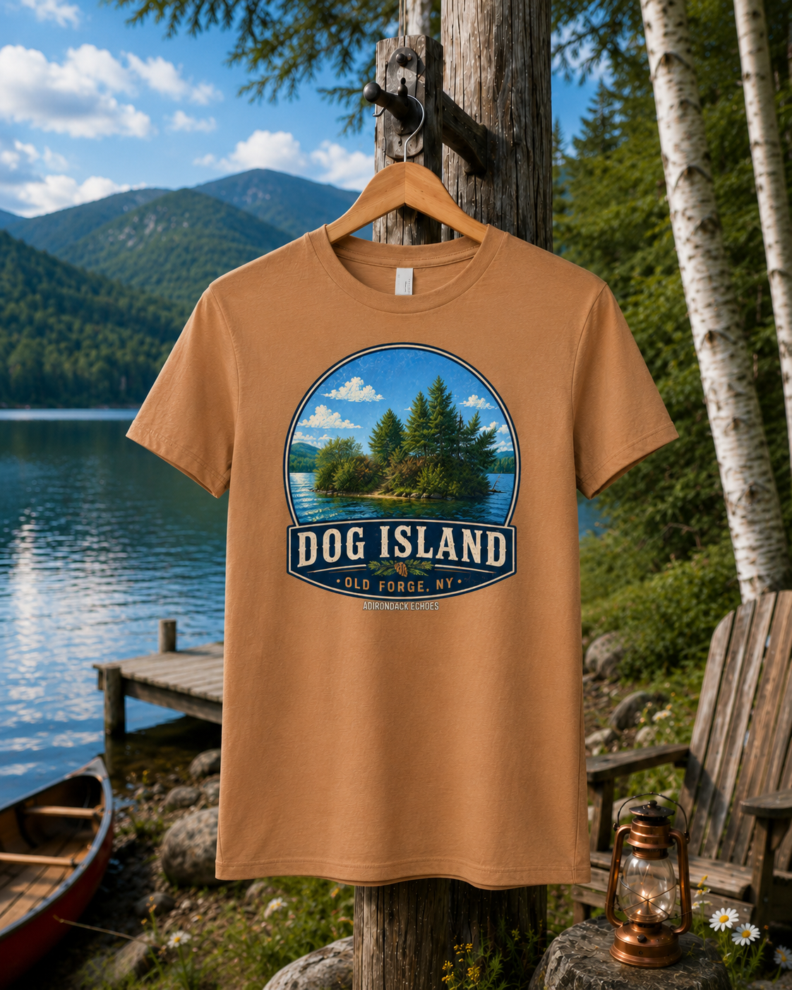 Dog Island | Old Forge, NY | Unisex Graphic Tee