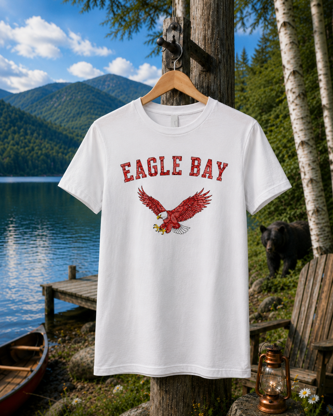 Eagle Bay | Red Bandana Eagle | Unisex Graphic Tee