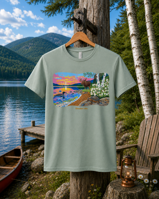 Morning Meeting | Adirondack Sunrise | Unisex Graphic Tee